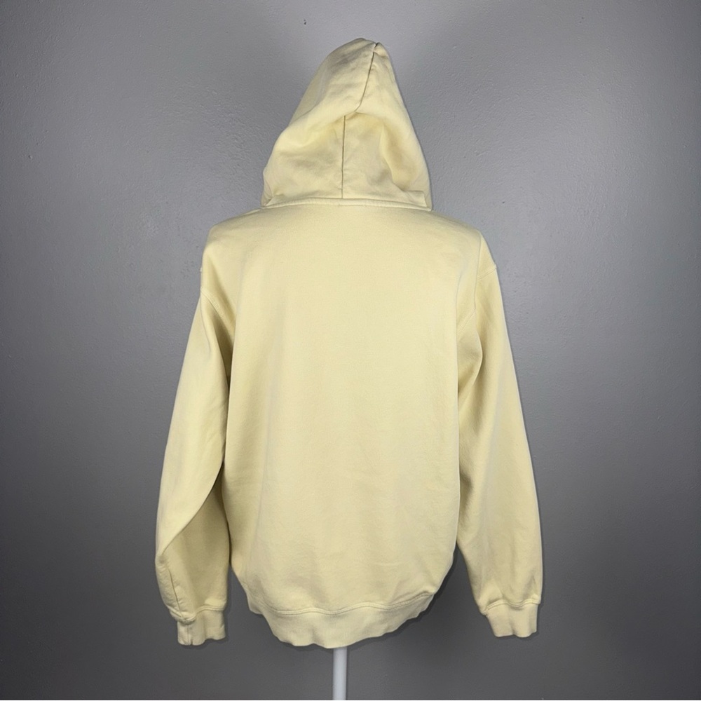H&M Disney Mickey Mouse Women’s Medium‎ Hooded Sweatshirt Butter Yellow Casual - Picture 4 of 11